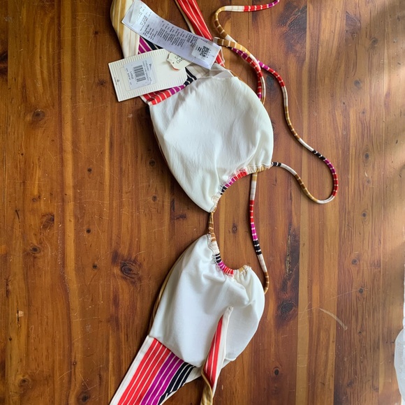 NWT Billabong Shady Lane Striped Bandeau Top - Picture 8 of 8